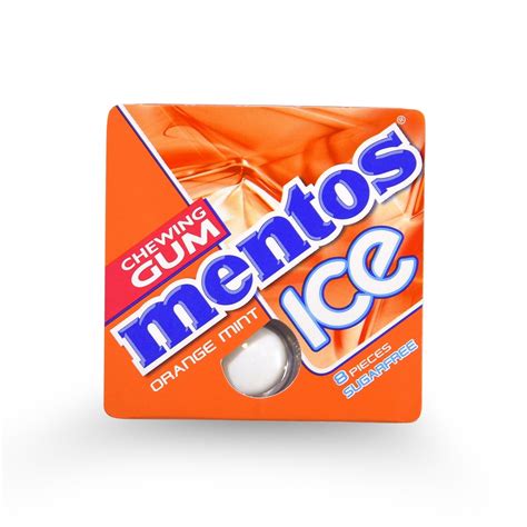 Mentos Ice Orange Mint Gum 8pcs Whim