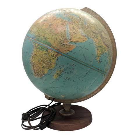 1970s World Globe Lamp Chairish Globe Lamps World Globe Lamp