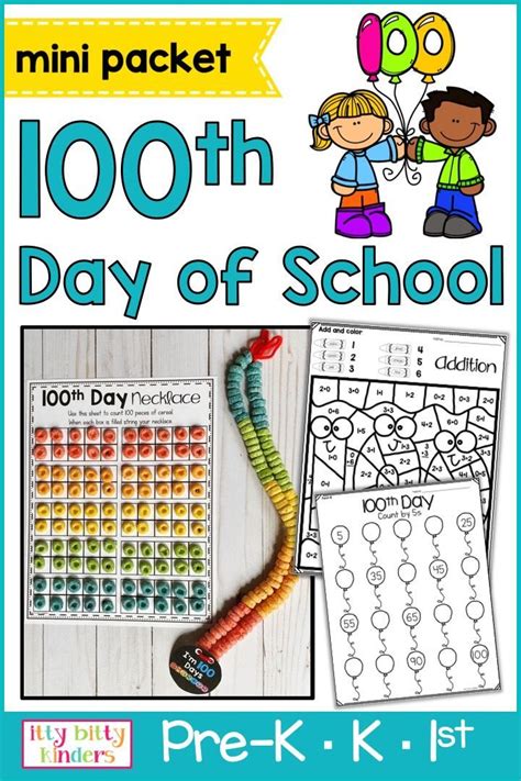 100th day activities for first graders