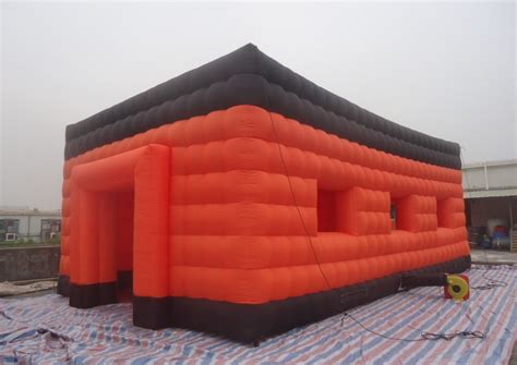 Joy Inflatable Customized Giant Cube Orange Inflatable Tent For Event