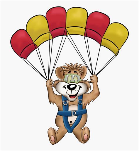 Parachute Png Free Download Skydiving Cartoon Image Without