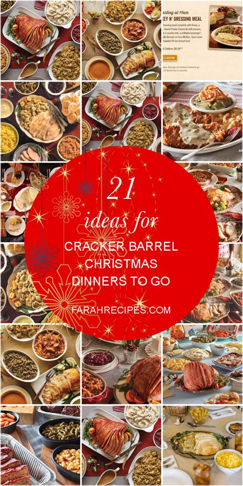 Traditional christmas dinner features turkey with stuffing, mashed potatoes, gravy, cranberry sauce, and vegetables such as carrots, turnip, parsnips, etc. 21 Ideas for Cracker Barrel Christmas Dinners to Go - Most ...