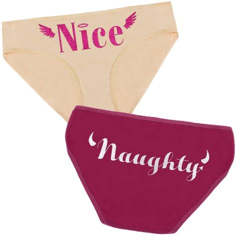 Funny Panty Naughty Nice 2pc Set Bride T Christmas Etsy