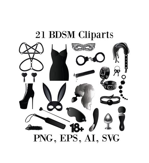 Bdsm Clip Art Set Set Sex Toys Png Kink Printables Bdsm Digital Elements Bondage Fetish Digital