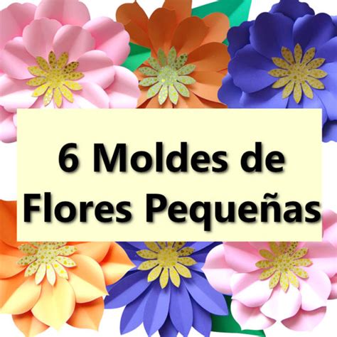 Molde Pdf De 6 Flores Pequeñas Tienda Online Ponquis