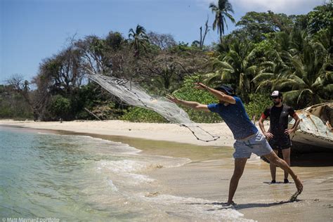 Fajarv Throwing A Cast Net One Handed