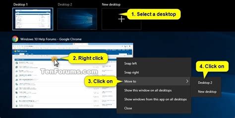 Move Open App From One Virtual Desktop To Another In Windows 10 Tutorials
