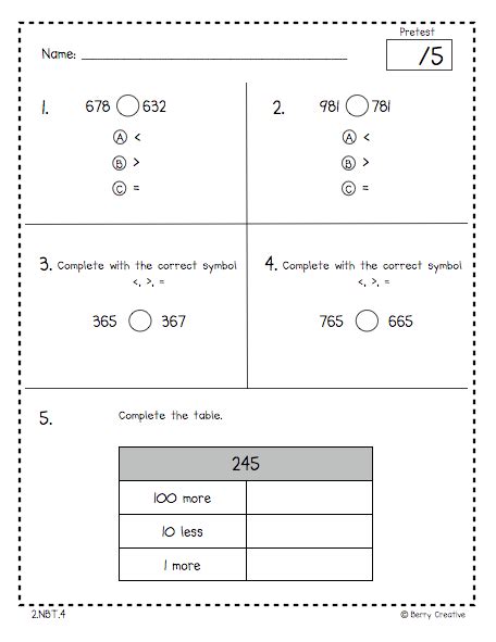 Primary Possibilities Second Grade Common Core Math