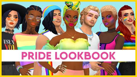 Pride Lookbook The Sims 4 Create A Sim Cc Links Youtube
