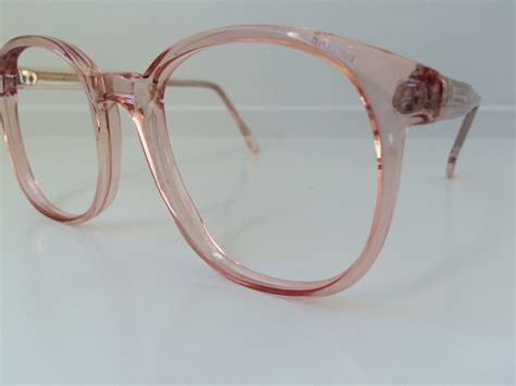 Vintage Pink Eyeglass Frames Oversized Eyeglasses Pink