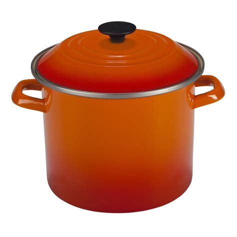 8 Qt Stock Pot Flame Orange Le Creuset Everything Kitchens