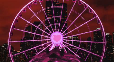 Romantic Ferris Wheels At Night