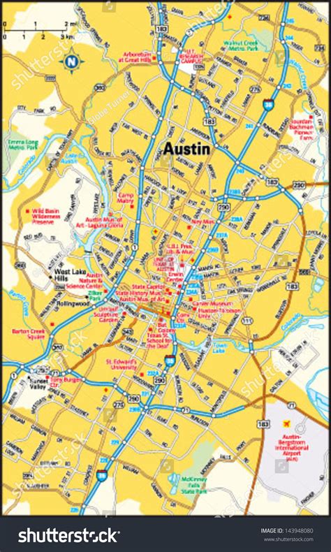 Map Of Austin Tx Area