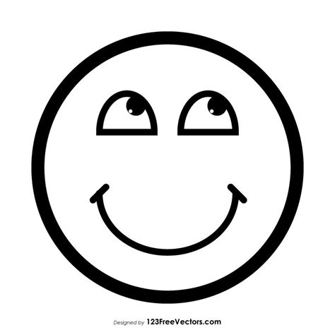 Face With Rolling Eyes Emoji Outline Https Freevectors Com