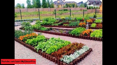 Edible landscaping is a creative and attractive solution to growing vegetables in a front yard or other conspicuous location. raised bed garden - backyard vegetable garden design ideas ...