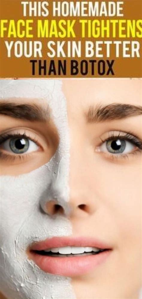 This Homemade Face Mask Tightens Your Skin Better Than Botox Try Must