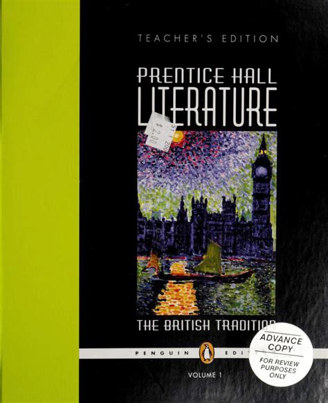Prentice Hall Literature The British Tradition Volume I By Kate