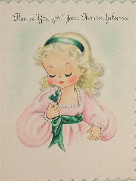Vintage Thank You Card Vintage Greeting Cards Vintage Christmas Cards