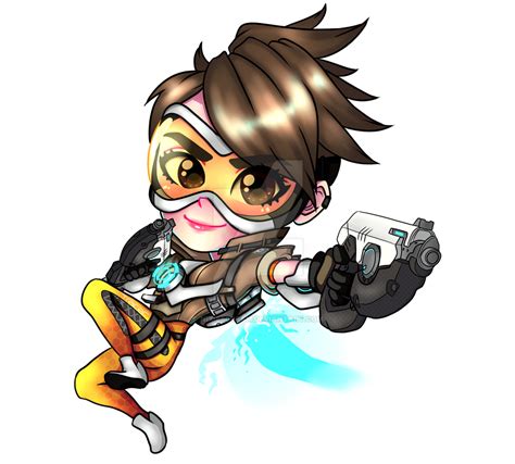 Tracer Overwatch Chibi By Nixiescream On Deviantart