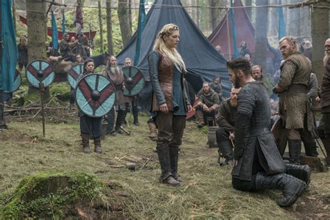 vikings the relationship between lagertha and bishop heahmund ends tragically but not before