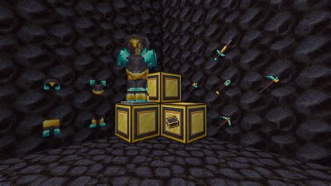Add On Gold And Diamonds In Netherite By Cubihead Faithful