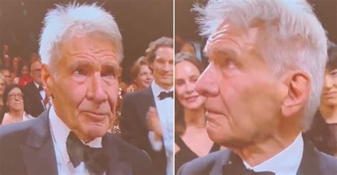 Harrison Ford Holds Back Tears During Standing Ovation After Indiana