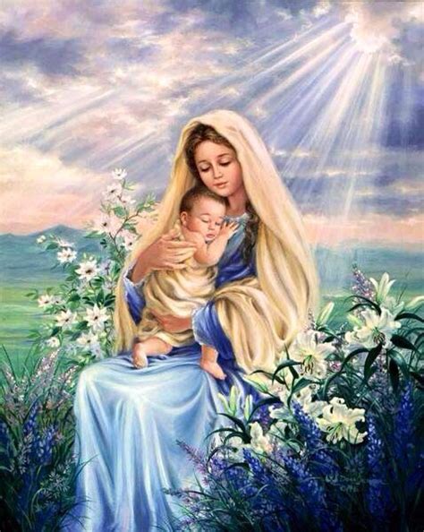 La Virgen María Y El Niño Jesús Mother Mary Mary And Jesus Virgin Mary