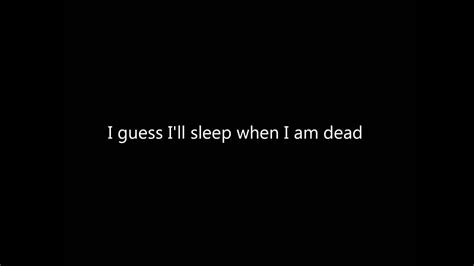 Jonathan rhys meyers, clive owen, charlotte rampling and others. Set It Off - I'll Sleep When I'm Dead w/ LYRICS - YouTube