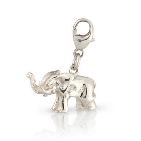 Sterling Silver Elephant Charm By Argent Of London