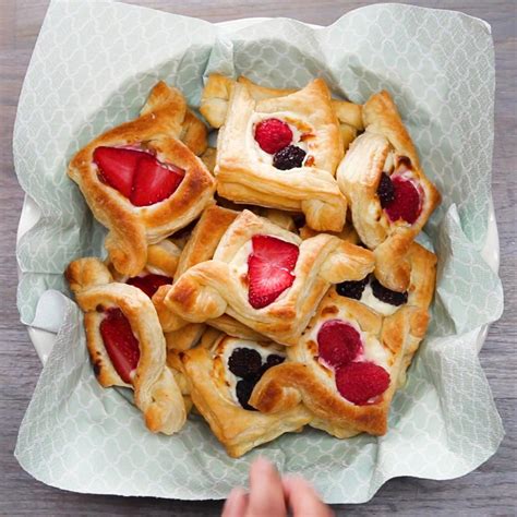 Fruit And Cream Cheese Breakfast Pastries Recipe By Maklano