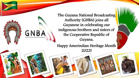 Happy Amerindian Heritage Month 2022 Guyana National Broadcasting