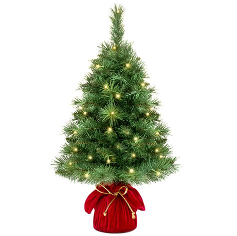 Best Choice Products 26in Pre Lit Tabletop Fir Artificial