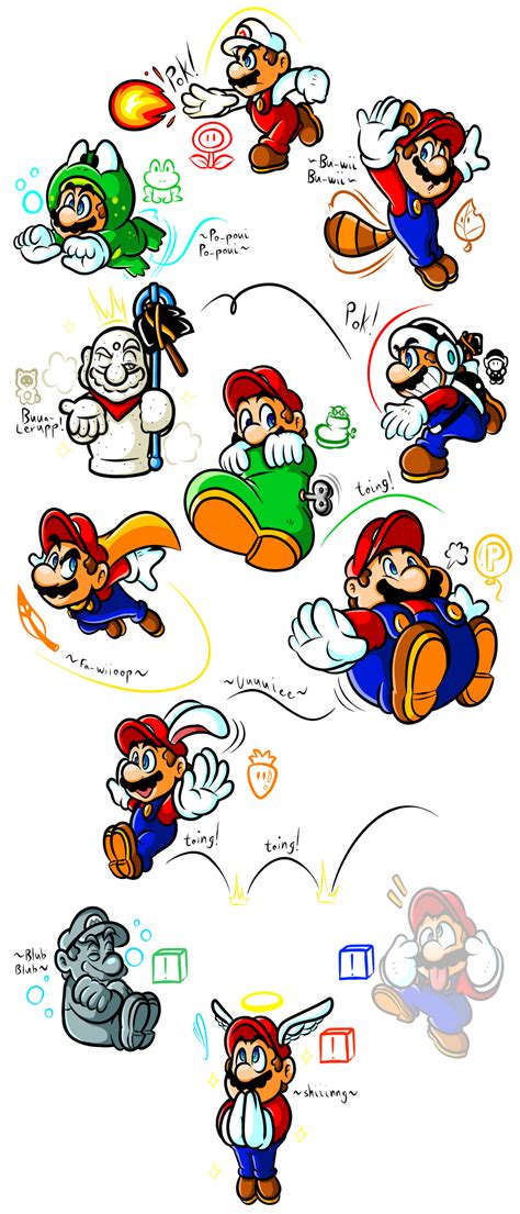 Marios Gallery Of Power Ups 1985 1996 By Jamesmantheregenold
