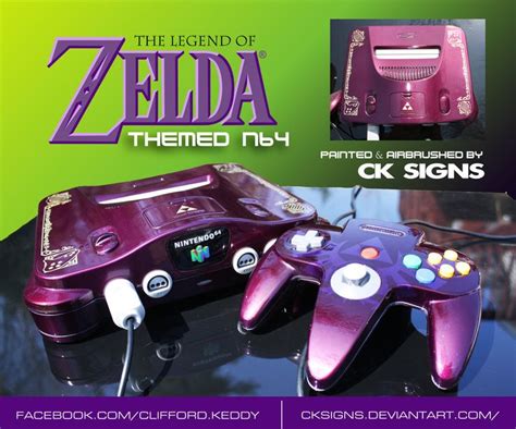 Custom Painted Zelda N64 N64 Custom Consoles Retro Gaming
