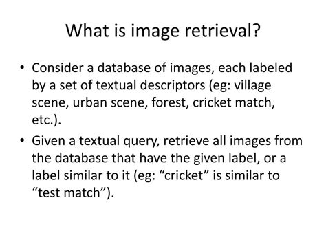 PPT - Image Retrieval PowerPoint Presentation, free download - ID:1959184