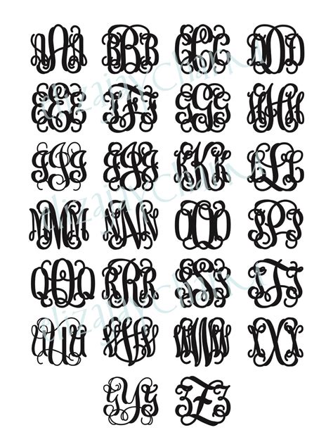 ElizaJayCharm: Monogram Styles