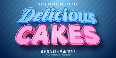 Delicious Cakes Text 3d Pastry Style Editable Font Effect 1084296