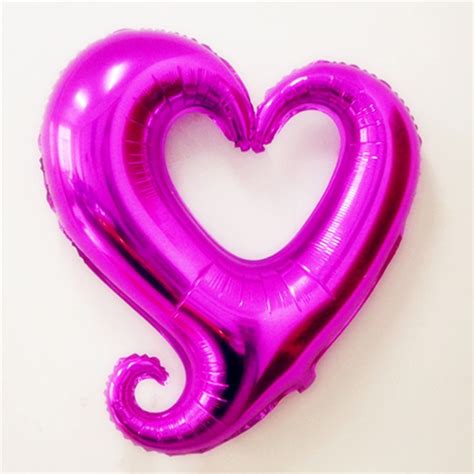 18inch Beautiful Balloon 50unitslot Unique Heart Shape Foil Balloons