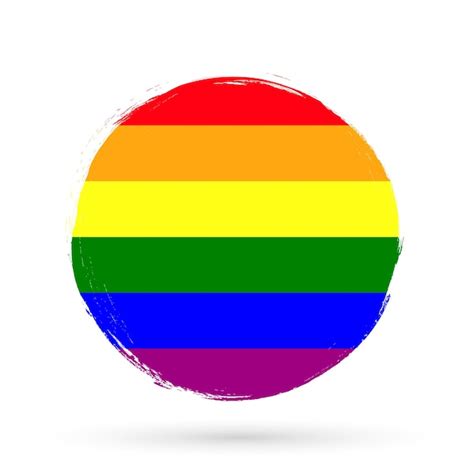 premium vector pride flag banner with grunge brush texture rainbow lgbt flag