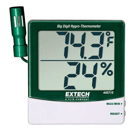 Extech Instruments Big Digit Remote Probe Hygro Thermometer 445715