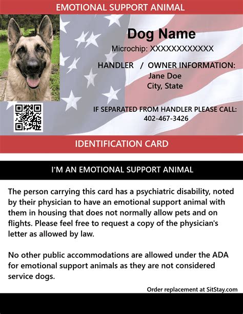 Free Service Dog Id Card Template Collection