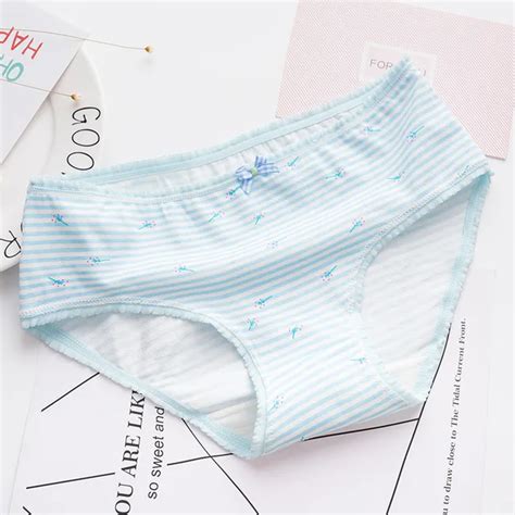 2018 new underwear for women cotton panties cherry print breifs sexy lingeries female panties