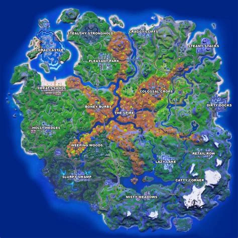 Este Es El Mapa De Fortnite De La Temporada 6 ¡mira Las Nuevas Localizaciones