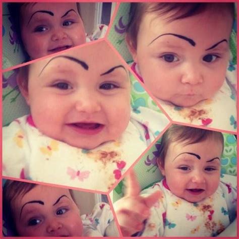 Drawing Angry Eyebrows On Kids D Baby Eyebrows Cool Baby Stuff