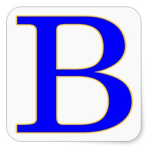 Blue Letter B Sticker Zazzle Letter B Lettering Stickers