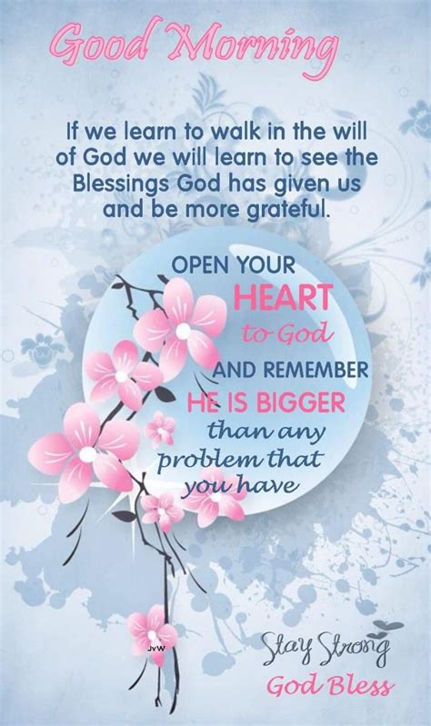 Good Morning Open Your Heart To God Morning Prayer Quotes Good