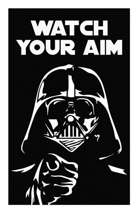 Star Wars Quotes Star Wars Humor Bathroom Prints Bathroom Art Funny