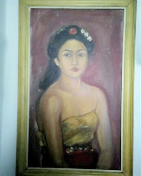 Gadis Bali Karya Agus Djaya 1965an For Sale 082115139771 Lukisan Seni Lukisan Seni