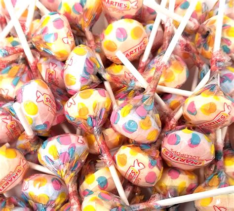 Smarties Assorted Fruit Flavored Lollipops Candy Double Lollies Pops