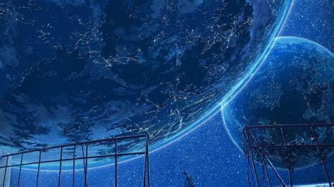 Artwork Concept Art Fantasy Art Anime Planet Sky Stars Night